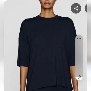 Bleusalt The Oversized T-Shirt  Navy Blue size 1